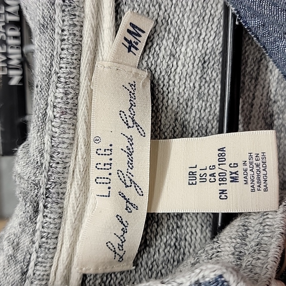 H & M Label of Graded Goods Hooded Sweater Size Large - Picture 4 of 8